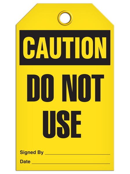Caution - Do Not Use | Pack of 25 | INCOM