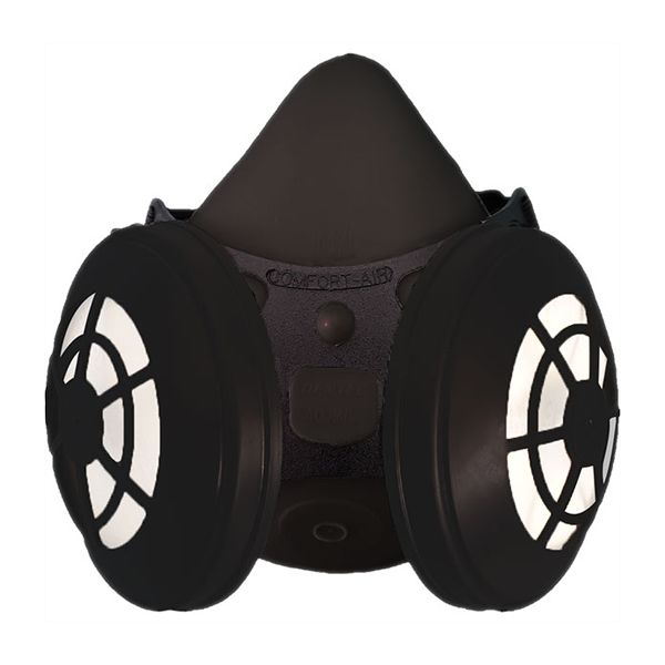 Comfort-Air 400Nx Black Elastomeric Rubber Half Mask with N95 Filters - without Exhalation Valve 15…