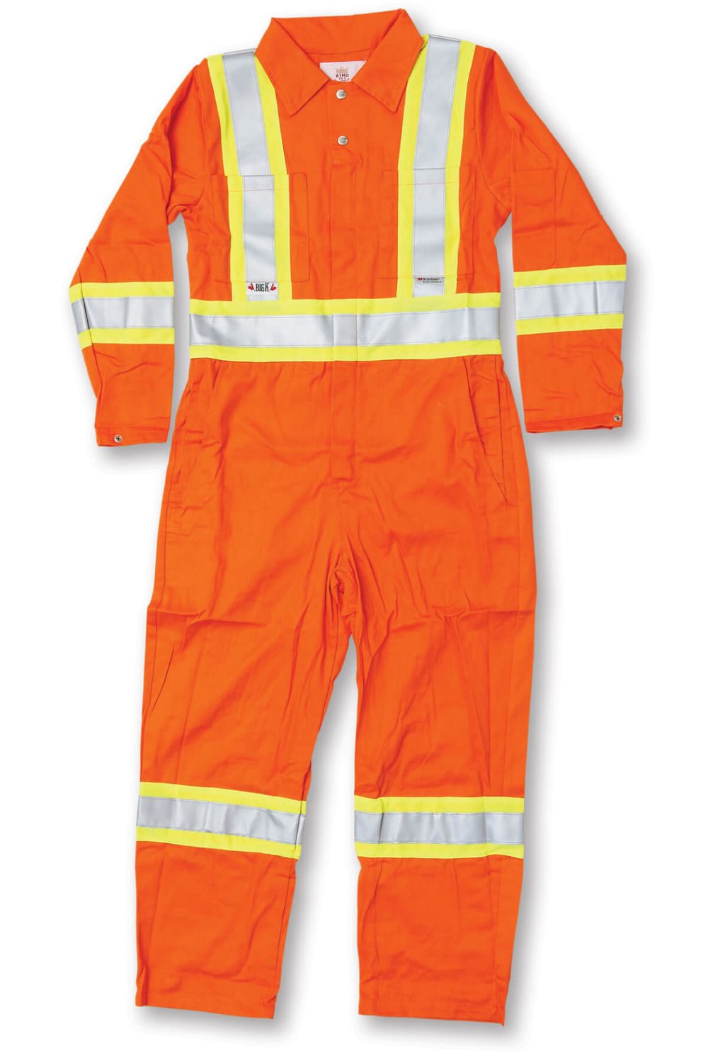 Reflective 100% Cotton Safety Coverall | Big  K BK1700 Big K Clothing