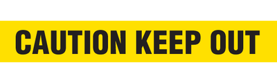 CAUTION KEEP OUT Barricade Tape | Contractor (2.0 MIL) | INCOM BT1026 INCOM