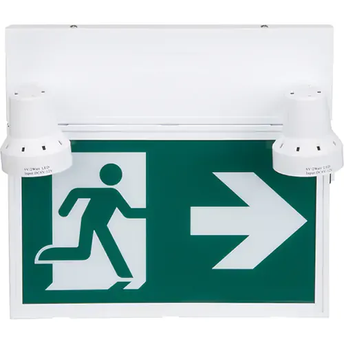 Running Man Sign with Security Lights | Zenith XI790   Safety Supplies Canada