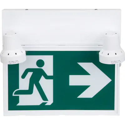 Running Man Sign with Security Lights | Zenith XI790   Safety Supplies Canada