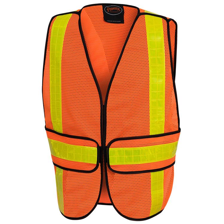 Hi-Vis All-Purpose Safety Vest | Adjustable | Pioneer 592A   Safety Supplies Canada