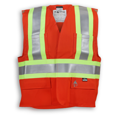 Fire Retardant Ultrasoft Traffic Safety Vest | Big K BK105FRI Big K Clothing