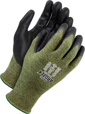 Seamless Knit Green/Black Fr Yarn with Black Bi Polymer Dip | Cut Level A4