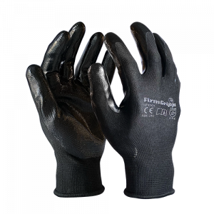 Nylon Shell w/Smooth Black Nitrile Coating (Pack of 12) | Diamond