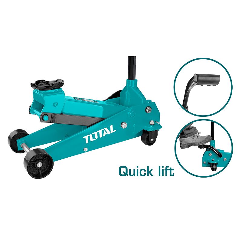 3Ton Quick Lift Hydraulic Garage Jack THT10833 Total Tools Canada