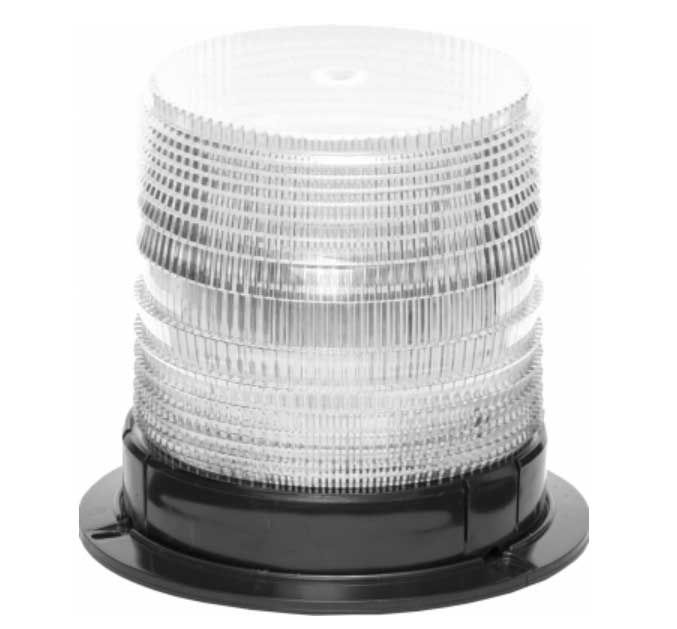Amber High Profile Select LED Beacon Magnetic Mount - Lens: Clear 23625 SWS
