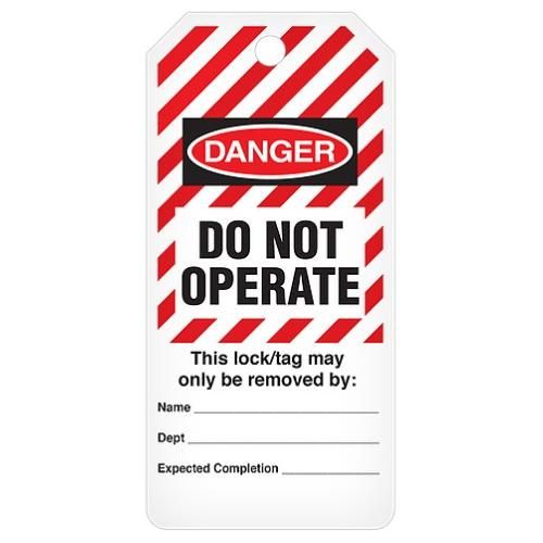 Lockout Tag Roll - "Do Not Operate" 3" x 6.25"