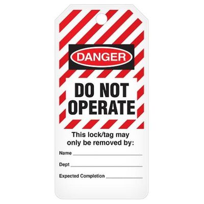 Lockout Tag Roll - "Do Not Operate" 3" x 6.25"
