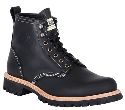 Men's WM. Moorby? Signature Series - 6" Black Loggertan with Unlined Quarters