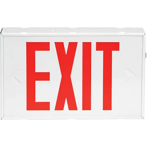 Exit Sign, LED, Battery Operated/Hardwired | Zenith XI788   Safety Supplies Canada
