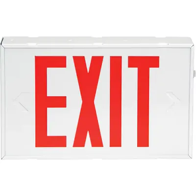 Exit Sign, LED, Battery Operated/Hardwired | Zenith XI788   Safety Supplies Canada