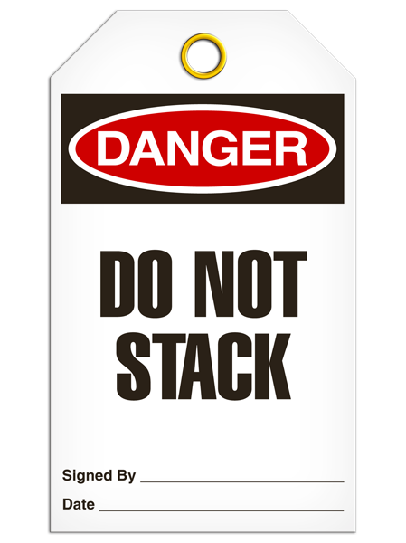 Danger - Do Not Stack  | Pack /25 | INCOM