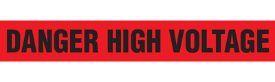 DANGER HIGH VOLTAGE Barricade Tape  - Contractor Grade BT1087 INCOM