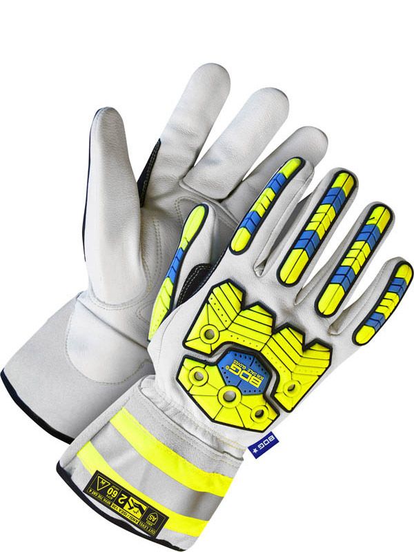 Arc-Tek Grain Goatskin Gauntlet Back Hand Protection Lined Kevlar - Pack of 6 | Cut Level A5 | Bob …