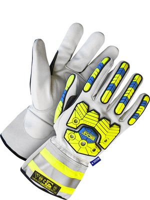 Arc-Tek Grain Goatskin Gauntlet Back Hand Protection Lined Kevlar - Pack of 6 | Cut Level A5 | Bob …