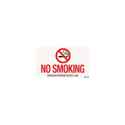 Vinyl Self Adhesive Sign - No Smoking