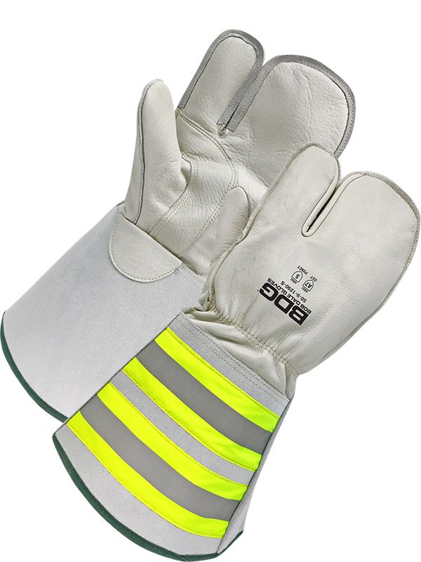 Water Repellent Grain Cowhide Cut Resist Mitt HiViz C100 | Cut Level A7 50-9-1290 Bob Dale Gloves