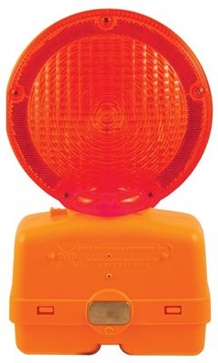 Red Barricade Light w/ Photocell - Lens: Red 747P-R SWS