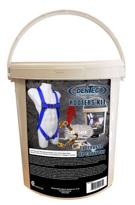 Eco Roofer's Kit / 30" EA Lanyard With Rope Grab/ Reusable Anchor / M-XL / CSA 16KROOF25/16KROOF50 …