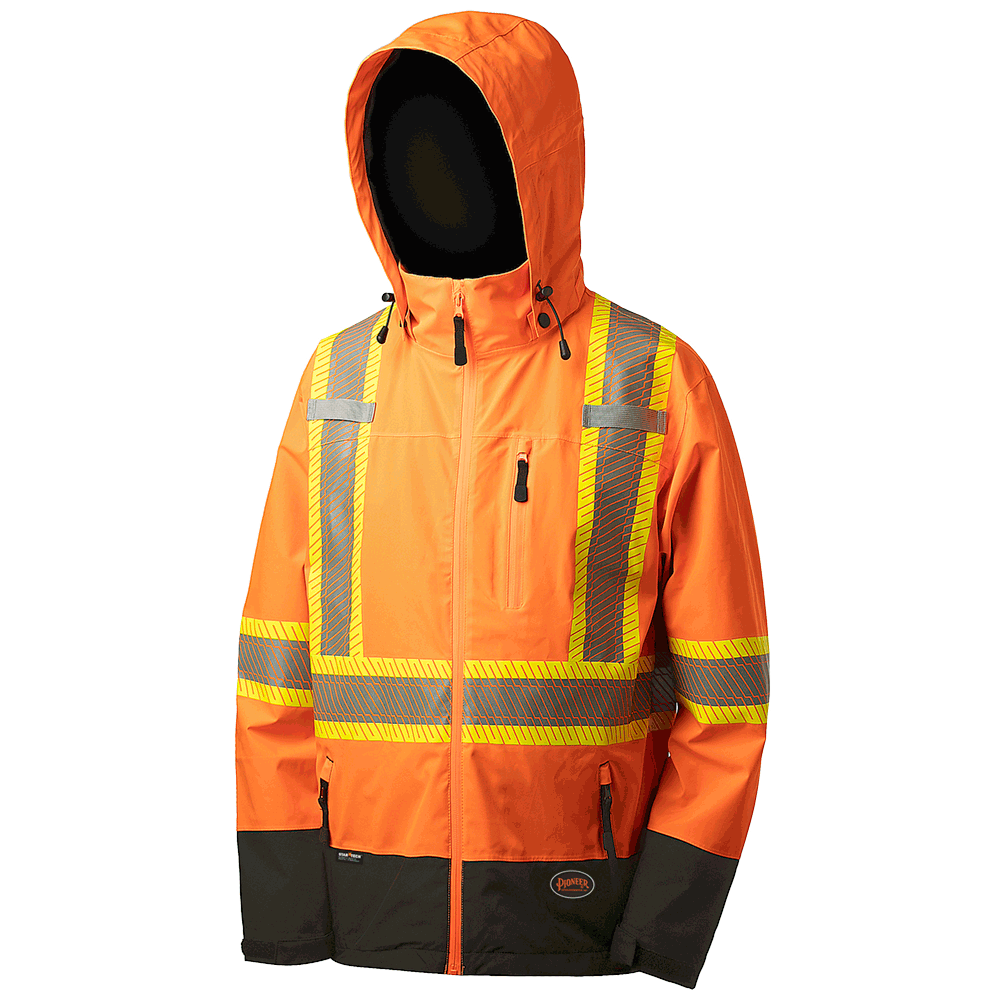 Hi-Viz Softshell Waterproof/Breathable Premium Safety Jackets | Pioneer 5220/5221   Safety Supplies?