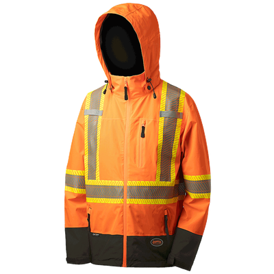 Hi-Viz Softshell Waterproof/Breathable Premium Safety Jackets | Pioneer 5220/5221   Safety Supplies?