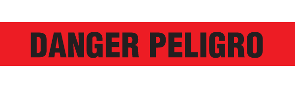 DANGER PELIGRO Barricade Tape | Value (1.5 MIL) | INCOM BT5068 INCOM