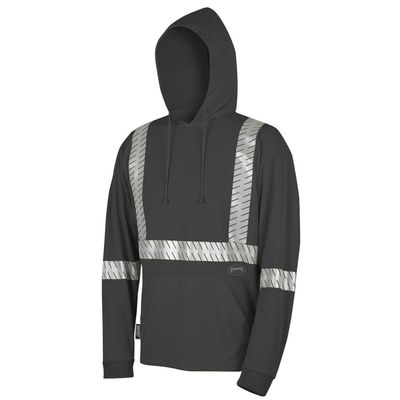 Hi-Viz Birdseye Hooded Safety Shirt - Black | Pioneer 6966 Pioneer