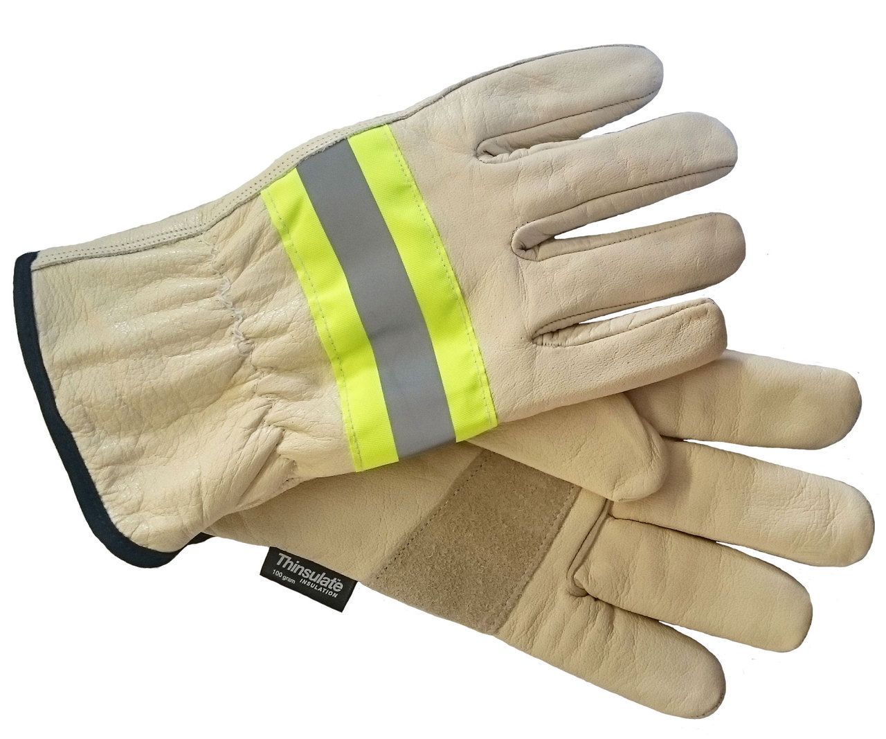 *BLOW OUT* Hi-Vis Ladies Goatskin Safety Glove | Thinsulate SSC1104 Protecting U