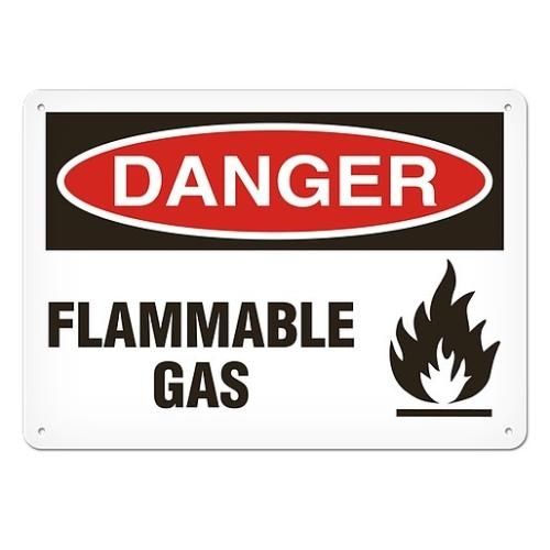 OSHA Safety Sign | Danger Flammable Gas | INCOM SS1028V, SS1028A, SS1028P, SC1028V, SC1028A, SC1028…