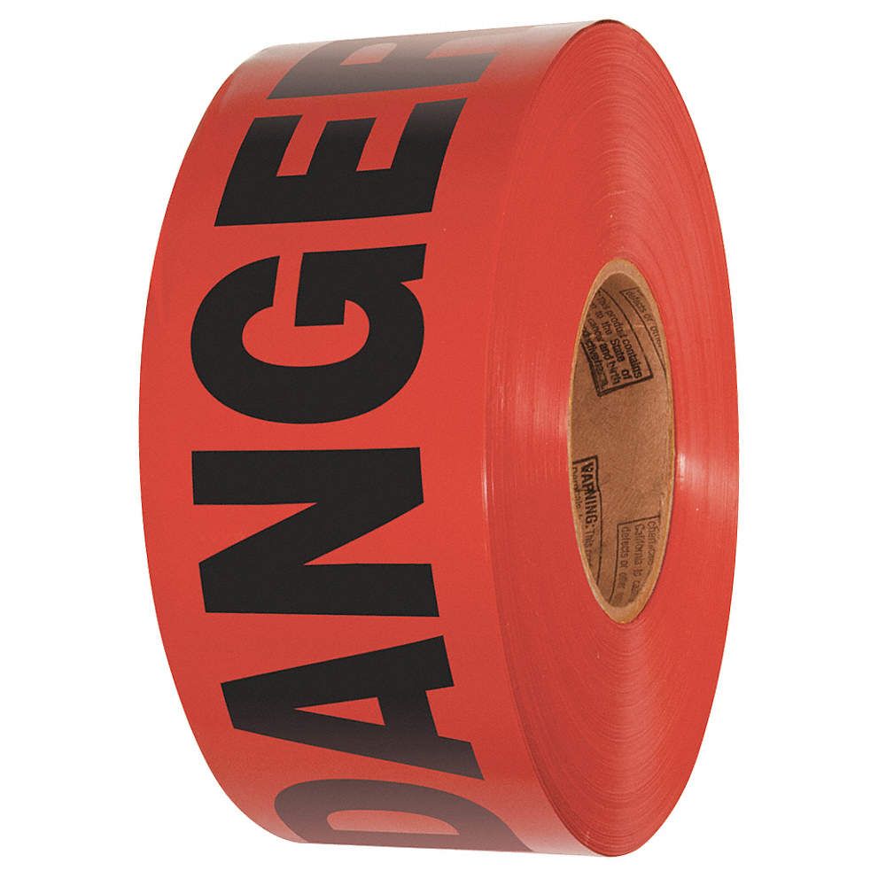 3" x 200' DANGER Barricade Tape | INCOM BT5257 INCOM