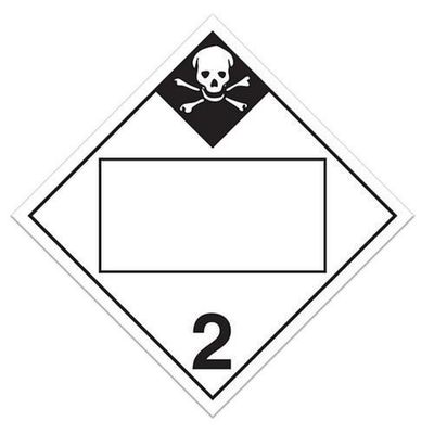 Class 2.3 Worded Labels "Inhalation Hazard 2" Sign (Pack of 100 pcs) TA230PIN INCOM