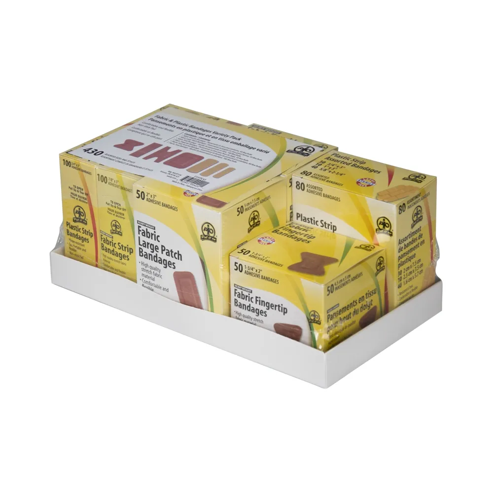 Fabric &amp; Plastic Bandages Variety Pack F15FPC43 WASIP