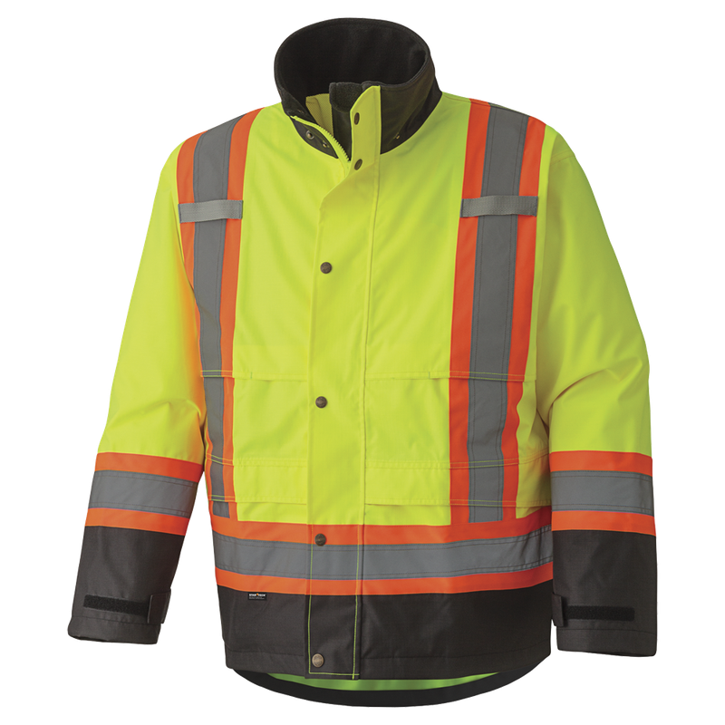 300D Hi-Viz Trilobal Ripstop Waterproof Safety Jacket | Pioneer 5400/5401 Pioneer