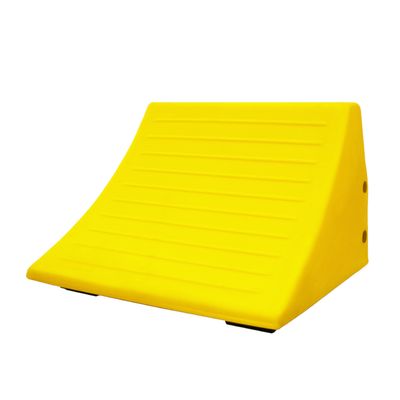 70 Ton Large Equipment Wheel Chock with Handle - Yellow