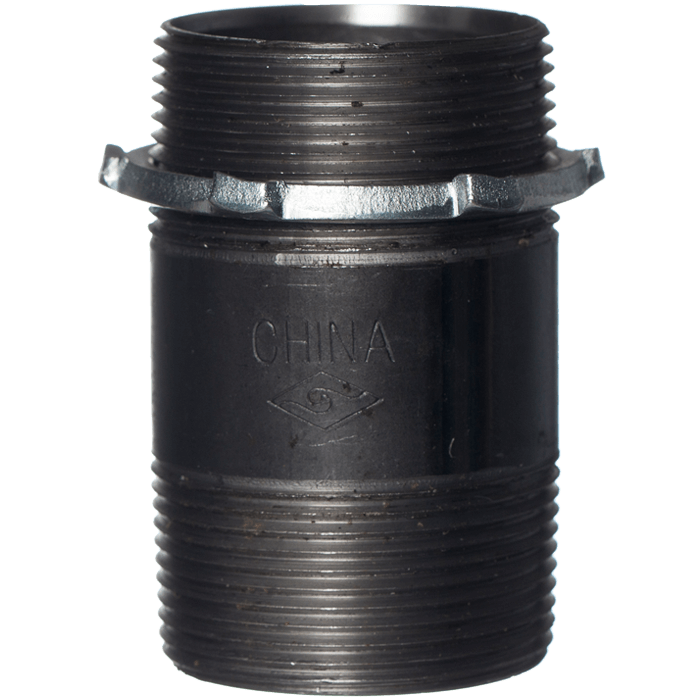 Rack Nipple c/w Nut (Steel)