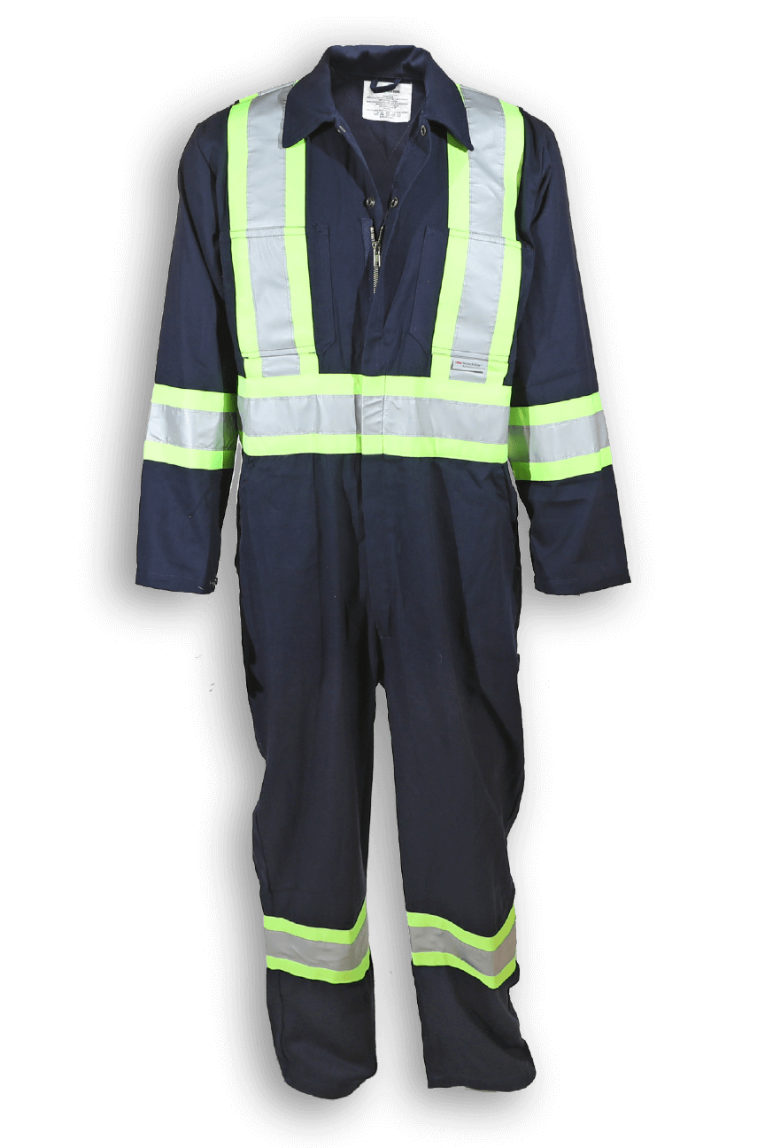 Hi Vis 100% Cotton Traffic Safety Coverall | Big  K BK1804SP Big K Clothing