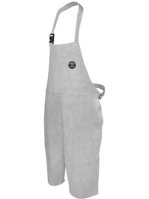 Welding Apron Leather Split Leg Bib Apron 24x36 Pearl Grey (Sold per EACH)