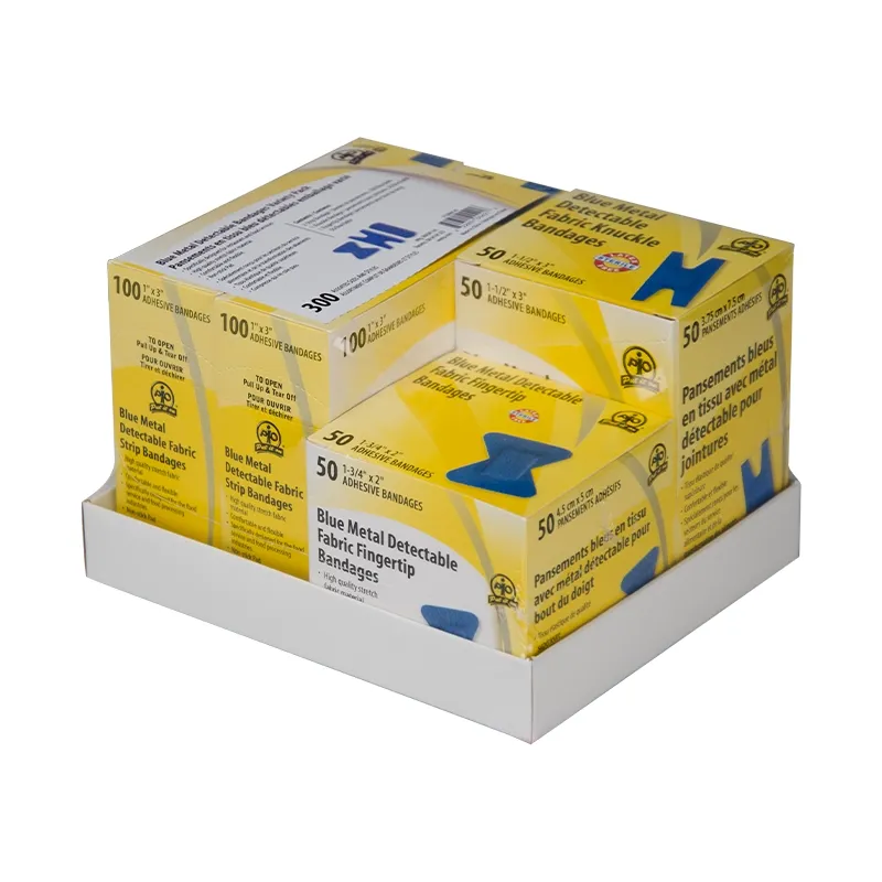 Blue Metal Detectable Bandages Variety Pack F15BMC40 WASIP