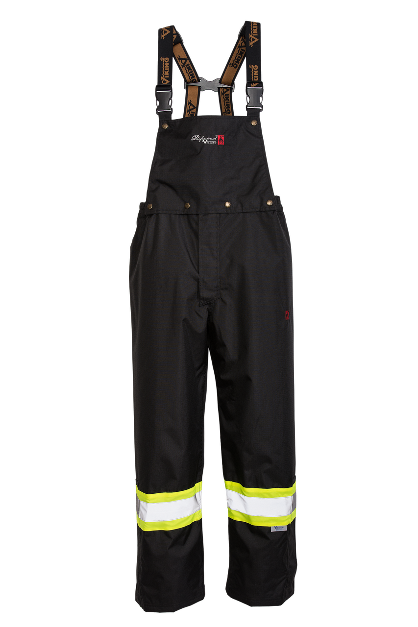 Black Viking Professional Journeyman 300D Trilobal Rip-stop FR Bib Pants