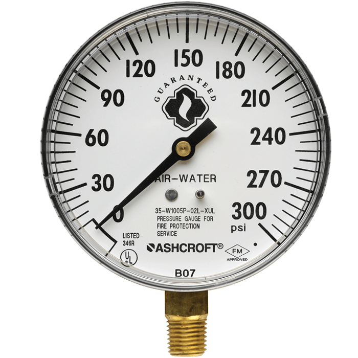 Air/Water Gauge - 0-300 psi SG3 RS Steel