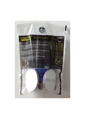 Comfort-Air 100 Silicone Rubber Half Mask with Diskit P100 Complete - Display Bag 15R1SDISKP100ZAM/…