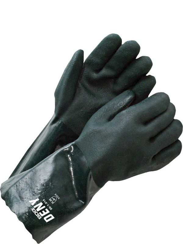 Deny Coated PVC Double Dipped Gauntlet Green 14 in - Pack of 6 | Bob Dale Gloves 99-1-914 Bob Dale …