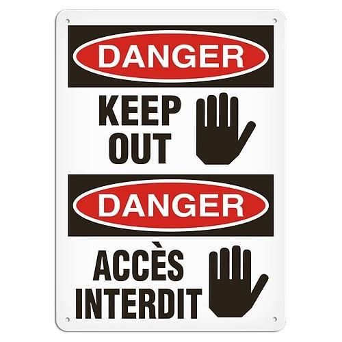 OSHA Safety Sign | Danger E/F Keep Out  | INCOM SS6001V, SS6001A, SS6001P, SC6001V, SC6001A, SC6001…