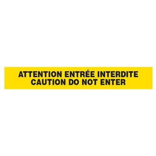 ATTENTION ENTREE INTERDITE / CAUTION ... Dispenser Boxed Barricade Tape BT1014DB INCOM