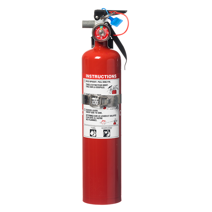 2.75 lb. Strike First BC (Regular) Extinguishers with vehicle bracket WBDL275BC RS Steel