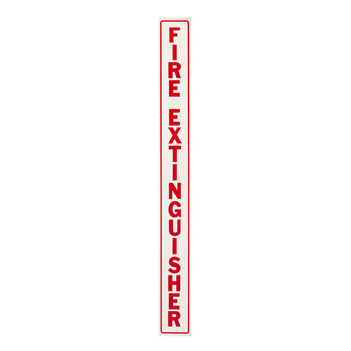 Vinyl Self Adhesive Signs - Cabinet "Fire Extinguisher" BL253/BL254 RS Steel
