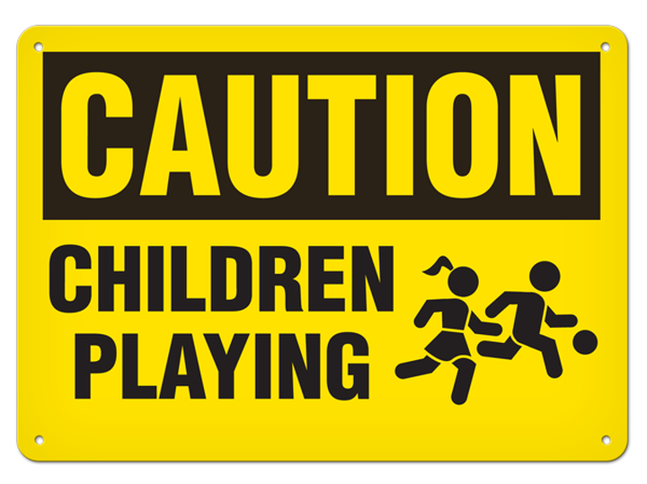 OSHA Safety Sign | Caution Children Play | INCOM SS2058   Safety Supplies Canada