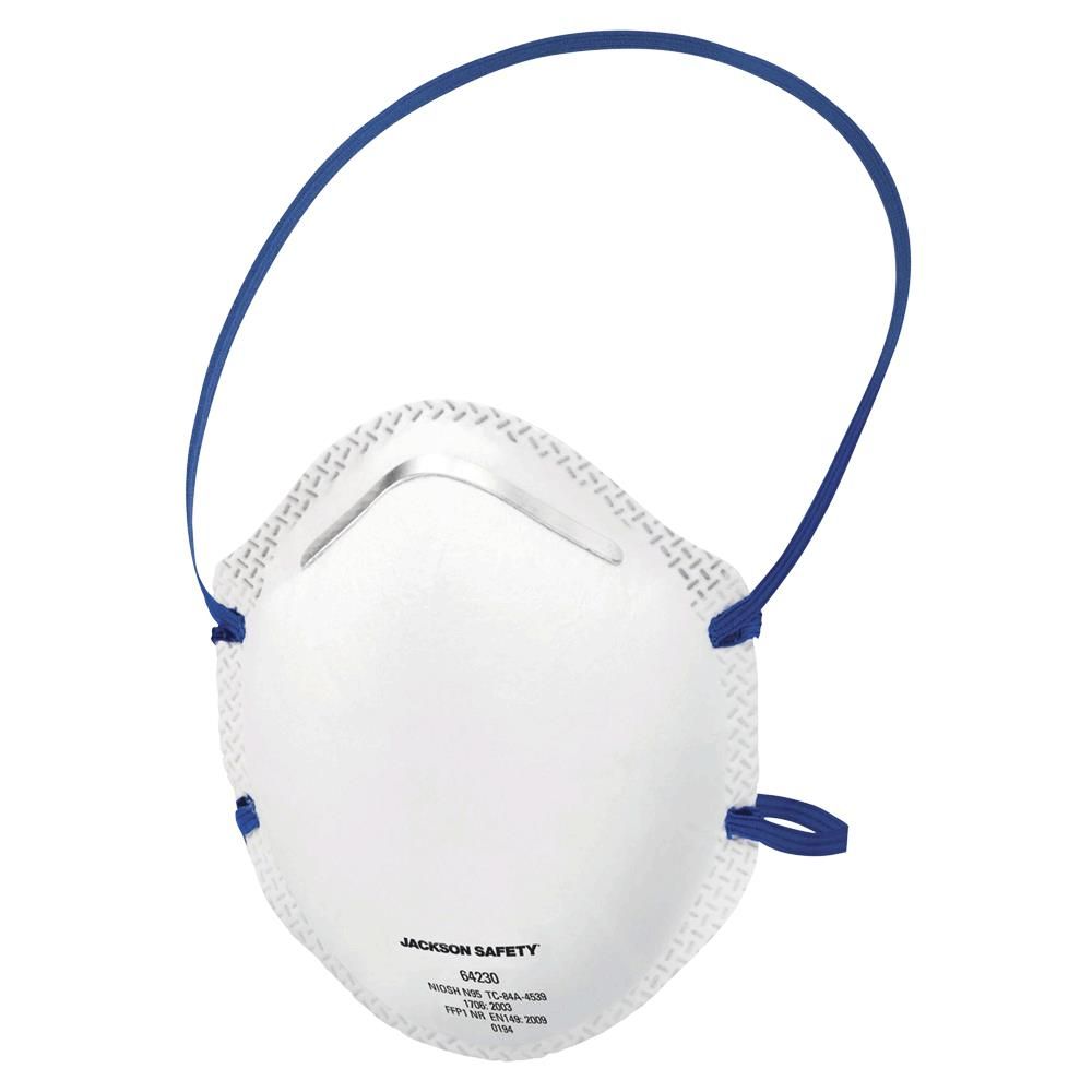 N95 Disposable Particulate Respirator - No Valve - White - Pack of 8 64230 Jackson Safety